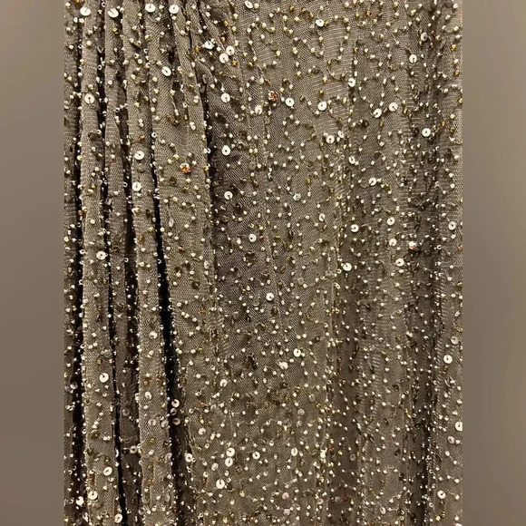 Alice +‎ Olivia Silk Draped Beaded Skirt size 10 - Picture 2 of 8